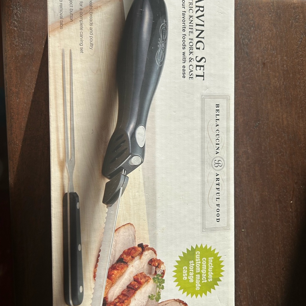 Black Carving Set